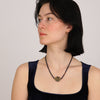 Hematite Necklace with Nepalese Brass Bead